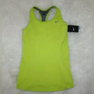 Nike DriFit Dri Fit Womens Green Racerback Running Shirt Tank Top Size Small